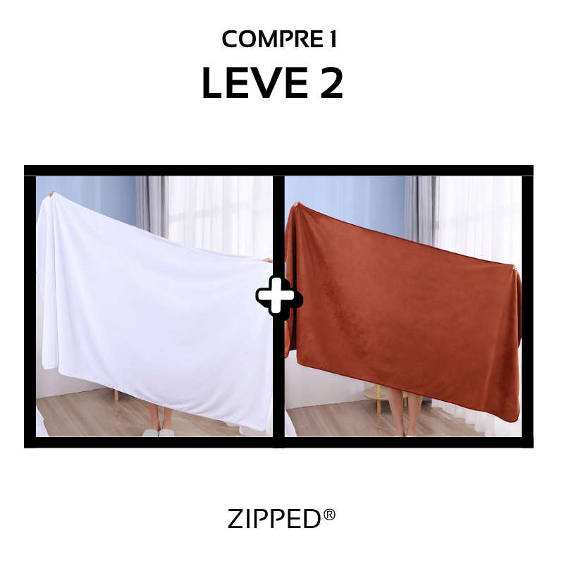 Pague 1 Leve 2 Toalha Super Aderente Zipped®