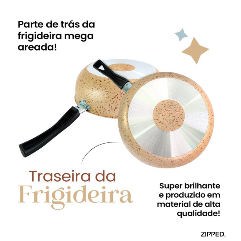 Frigideira Cerâmica Antiaderente WOK Zipped + ebook